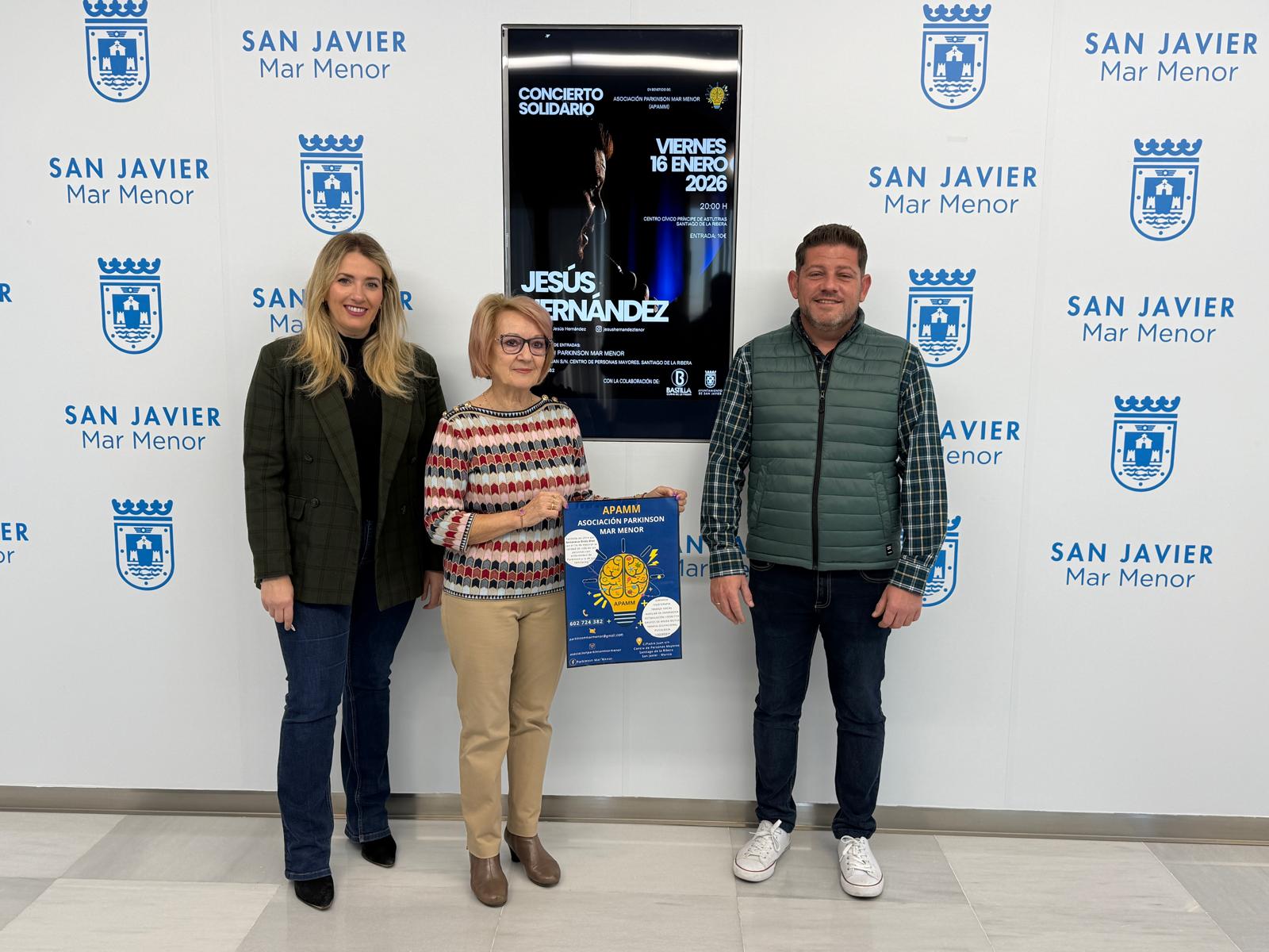 ​El tenor Jesús Hernández ofrece un concierto solidario en San Javier a favor de la Asociación Parkinson Mar Menor 